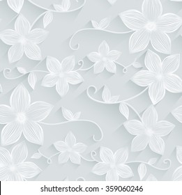 Seamless background floral pattern.vector illustration