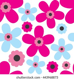 Seamless background with flower design