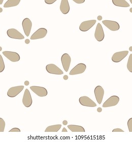Seamless background of flower elements. Tiled petal pattern.