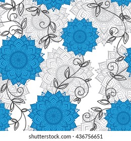 seamless background with a flower pattern