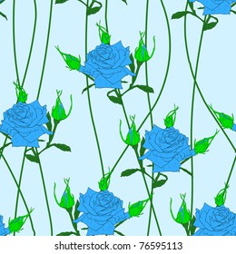 Seamless  background with flower roses. Could be used as seamless wallpaper, textile, wrapping paper or background