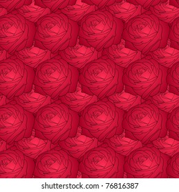 Seamless  background with flower roses. Could be used as seamless wallpaper, textile, wrapping paper or background