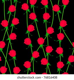 Seamless  background with flower roses. Could be used as seamless wallpaper, textile, wrapping paper or background