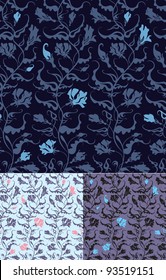 seamless background. flowering plant.