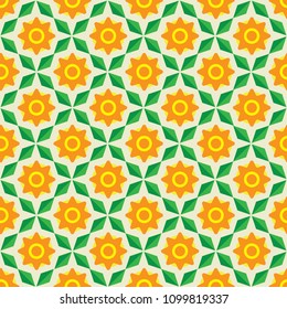Seamless background of flowers