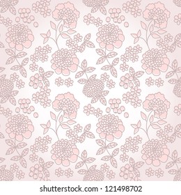 seamless background with flowers