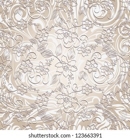 seamless background with flowers