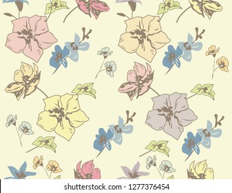 seamless background flowers