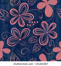 seamless background with flowers