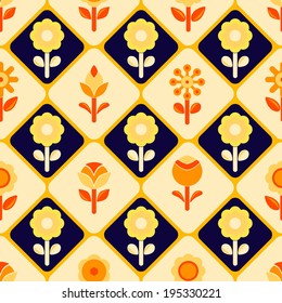 seamless background with flowers