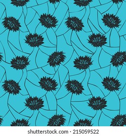 seamless background with flowers 