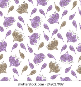 Seamless background with flowers.