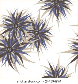 Seamless background with flowers.