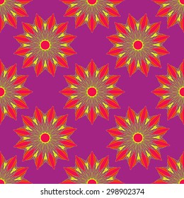 seamless background with flowers