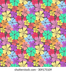 Seamless background of flowers