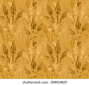 Seamless background with flowers.