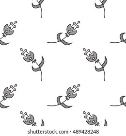 Seamless background of flowers