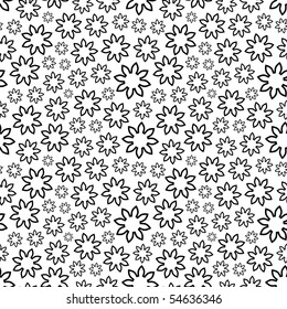 Seamless background with flowers.