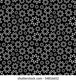 Seamless background with flowers.