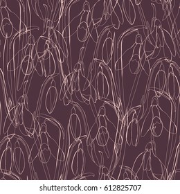 seamless background with flowers