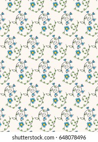 Seamless background with flowers