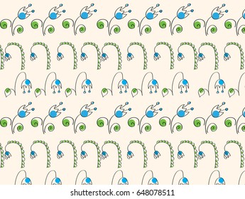 Seamless background with flowers