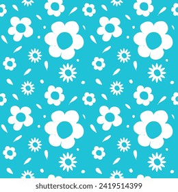 fondo impecable con flores, bello fondo de patrón para la decoración