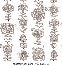 seamless background with flowers branch