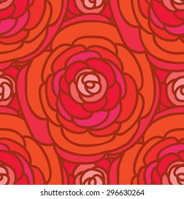 Seamless background with flowers. Floral pattern. Vector illustration.