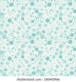 Seamless background with flowers. Floral texture. Can be used for wallpaper, pattern fills, textile, web page background, surface textures. Vector illustration.