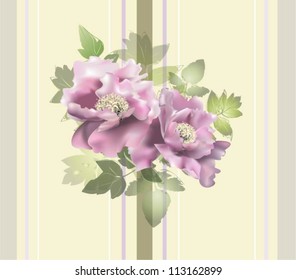 Seamless background from a flowers ornament, fashionable modern wallpaper or textile.    Illustration  peony.