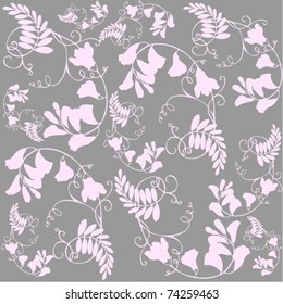 Seamless background from a flowers ornament, fashionable modern wallpaper or textile.