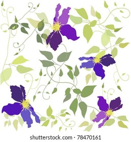 Seamless background from a flowers ornament, fashionable modern wallpaper or      textile.   Floral background.