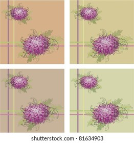 Seamless background from a flowers ornament, fashionable modern wallpaper or textile.Chrysanthemum.