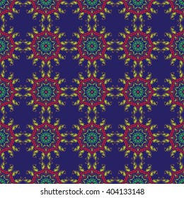  Seamless Background flowers ornament pattern.  Traditional Damask Background. Abstract Background for Greeting card, presentation. Vector illustration.