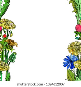 Seamless background with flowers/ Perfect for greeting card. Vector illustration, EPS 10