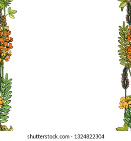 Seamless background with flowers. Perfect for greeting card. Vector illustration, EPS 10