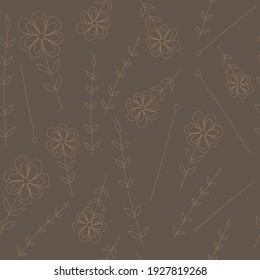 seamless background with flowers, used as fabrics, in factories, wrapping paper, digital scrapbooking, background, vector illustration