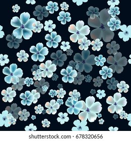 Seamless background flowers. Vector