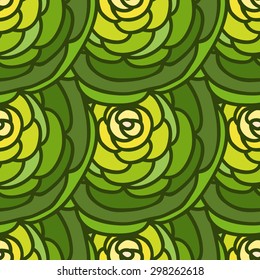 Seamless background with flowers. Vector illustration. 