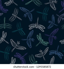Seamless background of flying dragonflies. Image of dragonflies in multi-colored contours on a dark background.

Установите приложение на смартфон и работайте офлайн

Переводите в Яндекс.Браузере