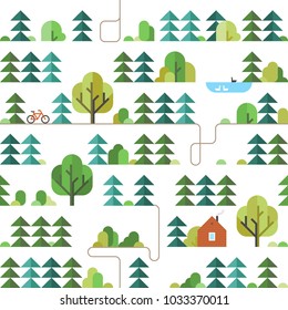 Fondo sin mar - Bosque. Sendero forestal. Ciclismo.