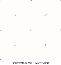 Seamless background forest tree gender neutral baby pattern. Simple whimsical minimal earthy 2 tone color. Kids nursery wallpaper or boho woodland nature fashion all over print.
