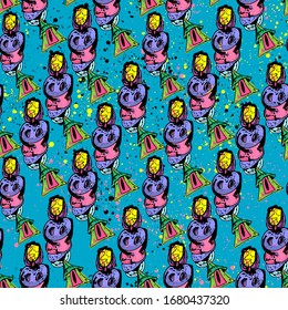 Fondo impecable con elementos poco comunes de mano libre.