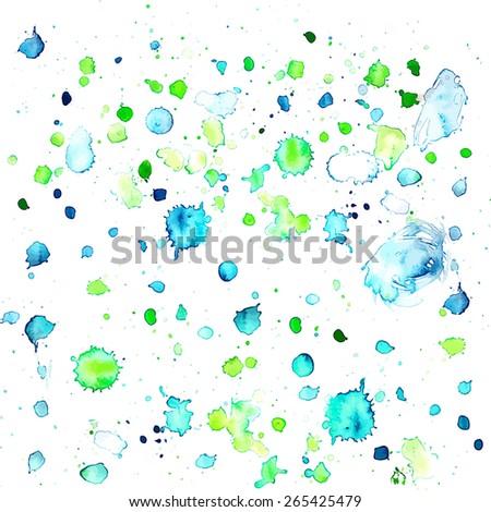 Seamless background with fresh colors hand drawing drops. Abstract summer, spring illustration. Artwork for web, banners and presentations.