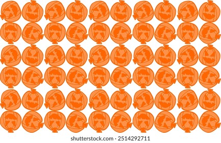 fundo sem costura com frutas abóbora Halloweens padrão repetir estilo sem emenda, design de imagem completa para impressão de tecido