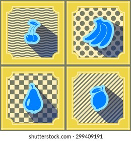 Seamless background with fruits for your design