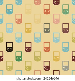 seamless background with game consoles for your design 