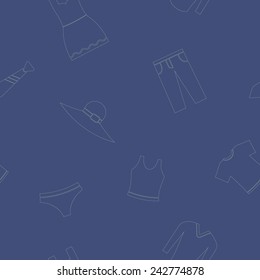seamless background with garments for your design 