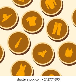 seamless background with garments for your design 
